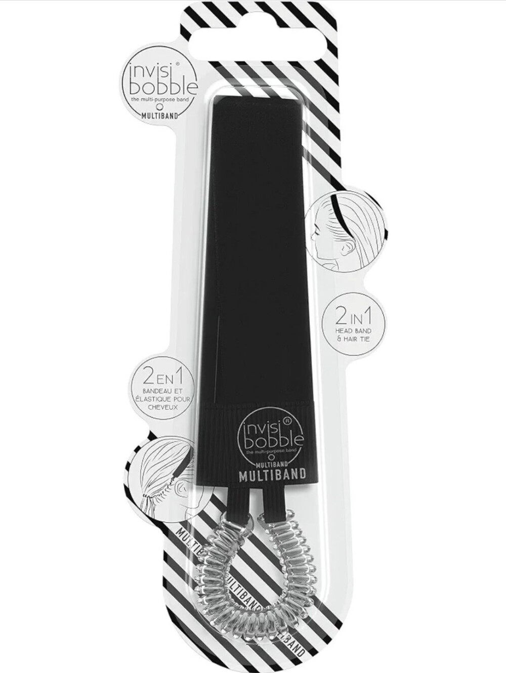 invisibobble Multiband Hair Band in Black